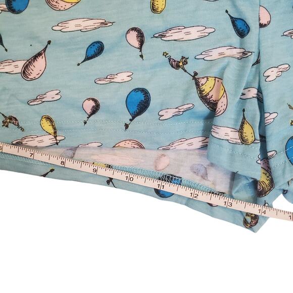 Dr Suess Oh The Places You'll Go Pjs 3 Piece Lounge Wear Set 2X 18W 20W - Picture 11 of 16